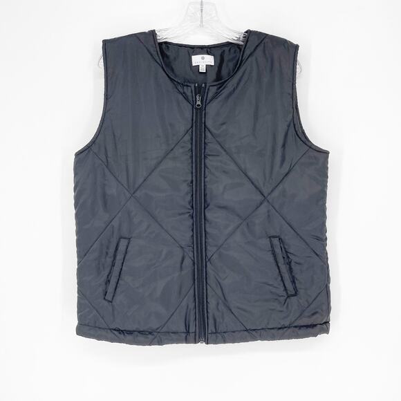 Socialite Black Puff Vest Size Small/Medium - Picture 1 of 6